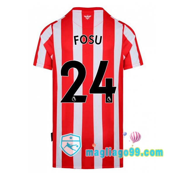 Magliago - Passione Maglie Thai Affidabili Basso Costo Online Shop | Maglia Calcio Brentford FC (FOSU 24) Prima Rosso Bianco 2022/2023