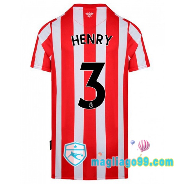 Magliago - Passione Maglie Thai Affidabili Basso Costo Online Shop | Maglia Calcio Brentford FC (HENRY 3) Prima Rosso Bianco 2022/2023