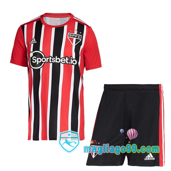 Magliago - Passione Maglie Thai Affidabili Basso Costo Online Shop | Maglia Sao Paulo FC Bambino Seconda Rosso 2022/2023