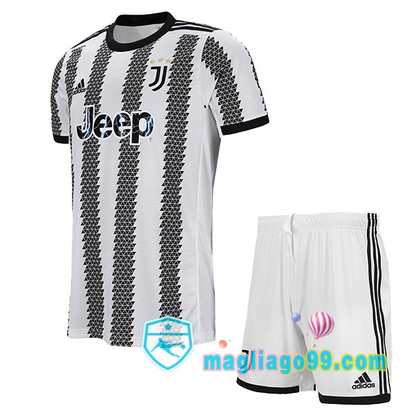 Magliago - Passione Maglie Thai Affidabili Basso Costo Online Shop | Maglia Juventus Bambino Prima Bianco Nero 2022/2023