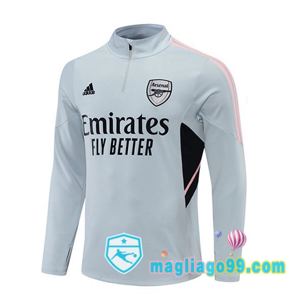 Magliago - Passione Maglie Thai Affidabili Basso Costo Online Shop | Felpe Allenamento Arsenal Grigio 2022/2023