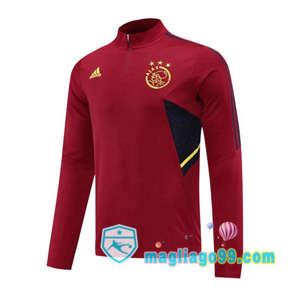 Magliago - Passione Maglie Thai Affidabili Basso Costo Online Shop | Felpe Allenamento AFC Ajax Rosso 2022/2023