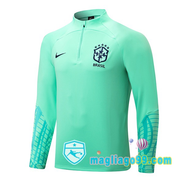 Magliago - Passione Maglie Thai Affidabili Basso Costo Online Shop | Felpe Allenamento Brasile Verde 2022/2023