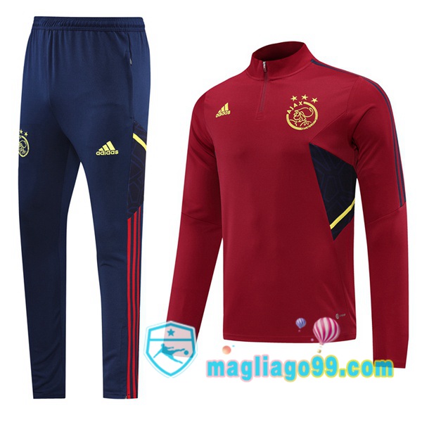 Magliago - Passione Maglie Thai Affidabili Basso Costo Online Shop | Tuta da Allenamento AFC Ajax Rosso 2022/2023