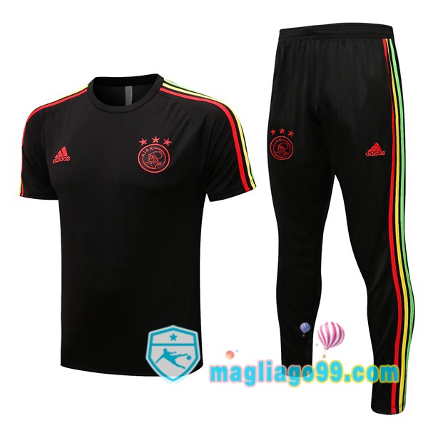 Magliago - Passione Maglie Thai Affidabili Basso Costo Online Shop | Tuta Maglie Allenamento AFC Ajax + Pantaloni Nero 2022/2023