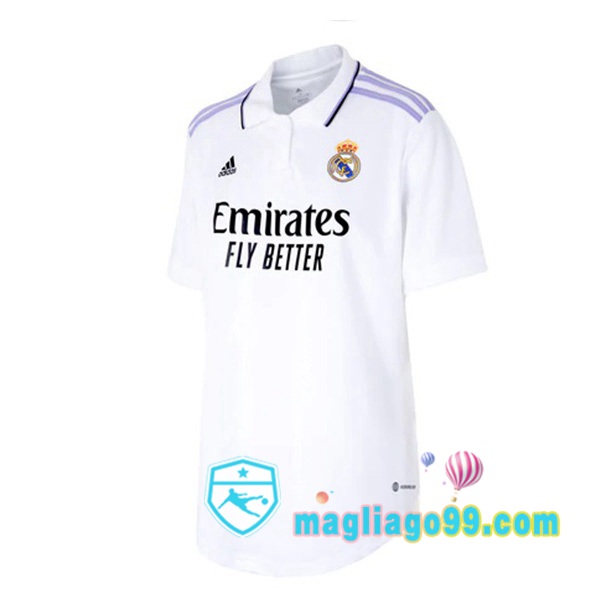 Magliago - Passione Maglie Thai Affidabili Basso Costo Online Shop | Maglia Real Madrid Donna Prima Bianco 2022/2023