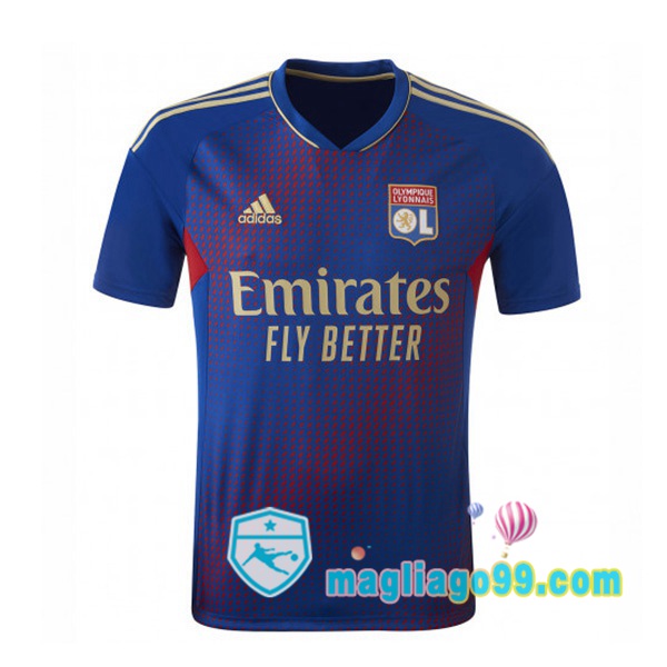 Magliago - Passione Maglie Thai Affidabili Basso Costo Online Shop | Maglia Lyon OL Quattro Blu 2022/2023