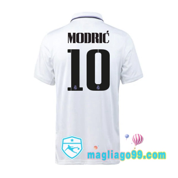 Magliago - Passione Maglie Thai Affidabili Basso Costo Online Shop | Maglia Real Madrid (Modrić 10) Prima Bianco 2022/2023