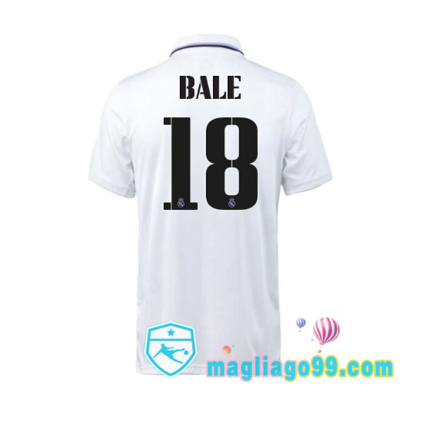 Magliago - Passione Maglie Thai Affidabili Basso Costo Online Shop | Maglia Real Madrid (Bale 18) Prima Bianco 2022/2023