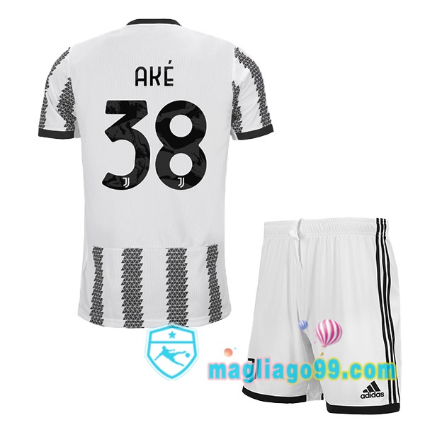 Magliago - Passione Maglie Thai Affidabili Basso Costo Online Shop | Maglia Juventus (AKÉ 38) Bambino Prima Bianco Nero 2022/2023