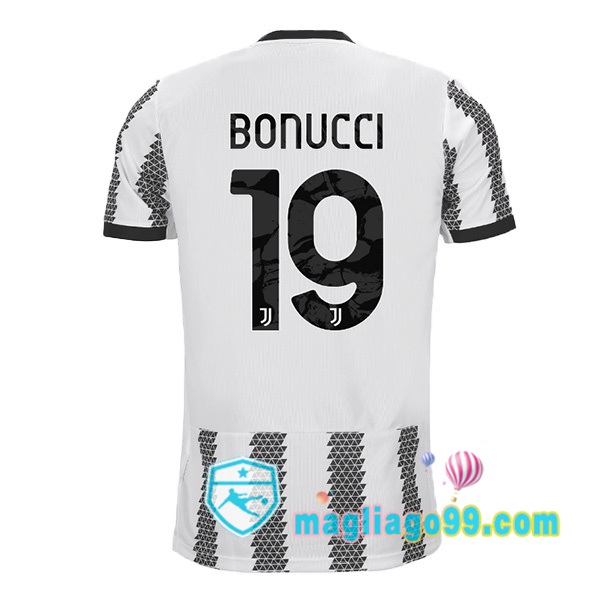 Magliago - Passione Maglie Thai Affidabili Basso Costo Online Shop | Maglia Juventus (BONUCCI 19) Prima Bianco Nero 2022/2023