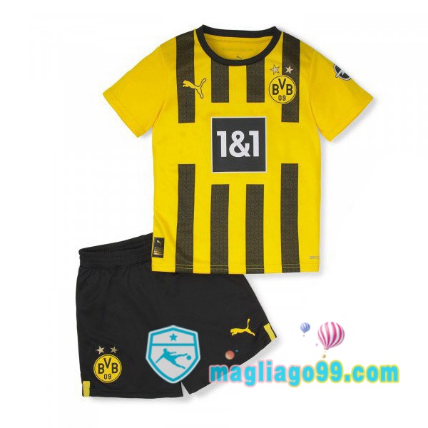 Magliago - Passione Maglie Thai Affidabili Basso Costo Online Shop | Maglia Dortmund BVB Bambino Prima Giallo 2022/2023