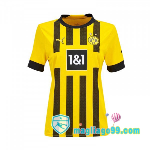 Magliago - Passione Maglie Thai Affidabili Basso Costo Online Shop | Maglia Dortmund BVB Donna Prima Giallo 2022/2023