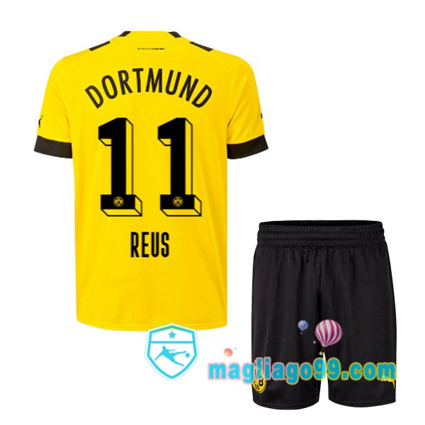 Magliago - Passione Maglie Thai Affidabili Basso Costo Online Shop | Maglia Dortmund BVB (Reus 11) Bambino Prima Giallo 2022/2023