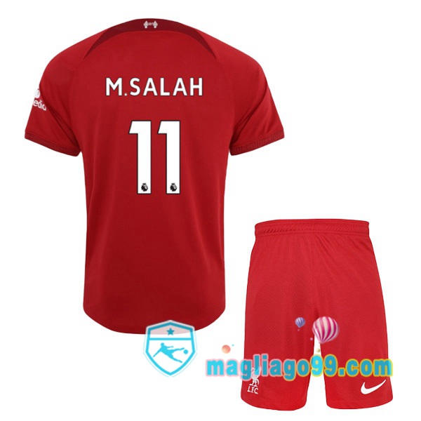 Magliago - Passione Maglie Thai Affidabili Basso Costo Online Shop | Maglia FC Liverpool (M.SALAH 11) Bambino Prima Rosso 2022/2023