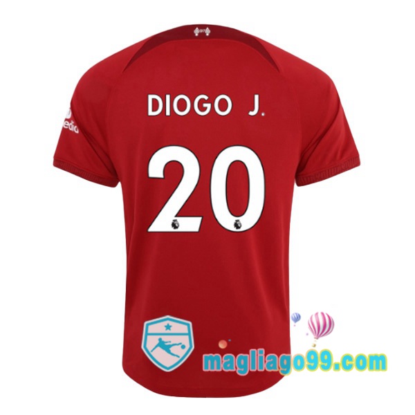 Magliago - Passione Maglie Thai Affidabili Basso Costo Online Shop | Maglia FC Liverpool (DIOGO J. 20) Prima Rosso 2022/2023