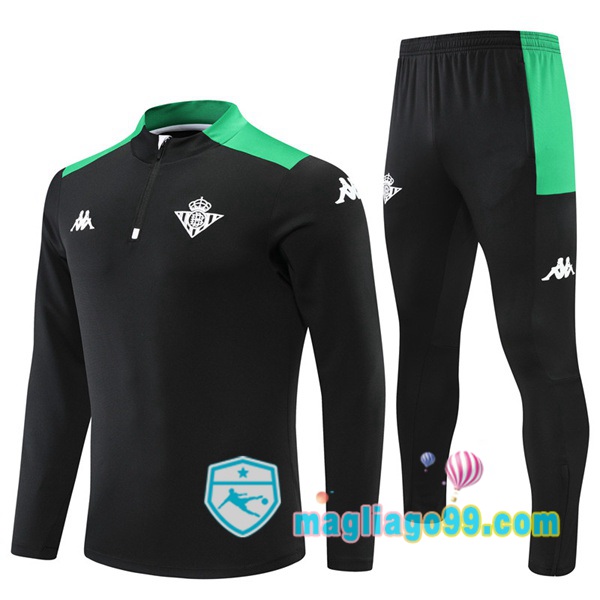 Magliago - Passione Maglie Thai Affidabili Basso Costo Online Shop | Tuta da Allenamento Real Betis Nero 2022/2023