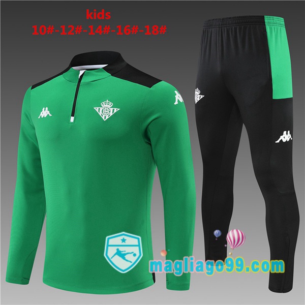 Magliago - Passione Maglie Thai Affidabili Basso Costo Online Shop | Tuta da Allenamento Real Betis Bambino Verde 2022/2023