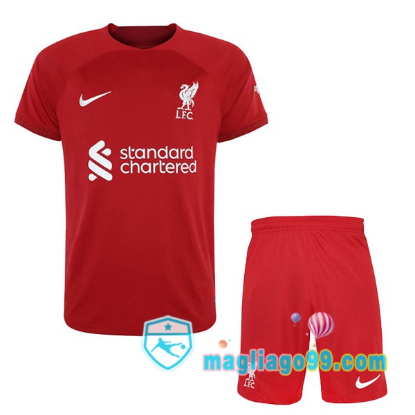 Magliago - Passione Maglie Thai Affidabili Basso Costo Online Shop | Maglia FC Liverpool Bambino Prima Rosso 2022/2023