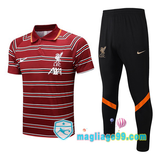 Magliago - Passione Maglie Thai Affidabili Basso Costo Online Shop | FC Liverpool Polo Maglia Uomo + Pantaloni Rosso 2022/2023