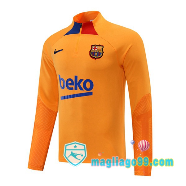 Magliago - Passione Maglie Thai Affidabili Basso Costo Online Shop | Felpe Allenamento FC Barcellona Giallo 2022/2023