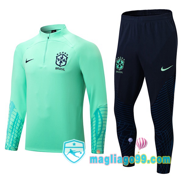 Magliago - Passione Maglie Thai Affidabili Basso Costo Online Shop | Tuta da Allenamento Brasile Verde 2022/2023