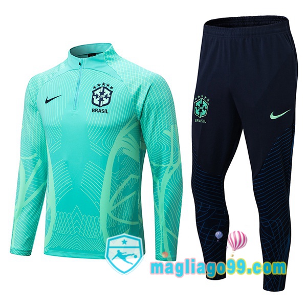 Magliago - Passione Maglie Thai Affidabili Basso Costo Online Shop | Tuta da Allenamento Brasile Verde 2022/2023