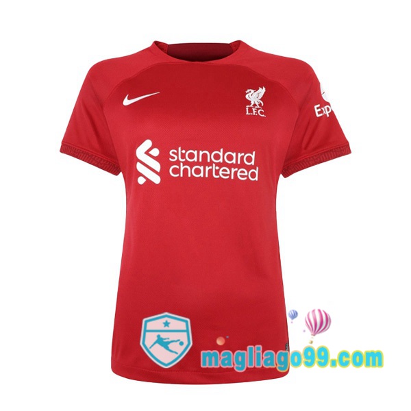 Magliago - Passione Maglie Thai Affidabili Basso Costo Online Shop | Maglia FC Liverpool Donna Prima Rosso 2022/2023