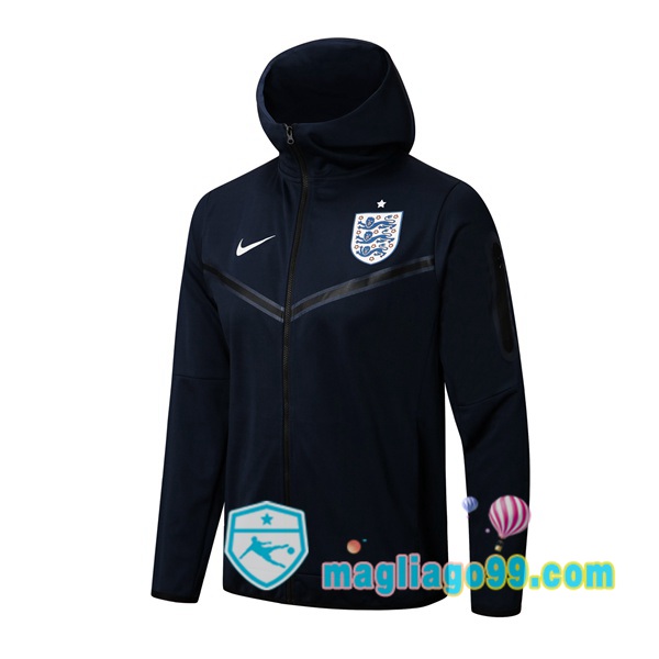 Magliago - Passione Maglie Thai Affidabili Basso Costo Online Shop | Giacca Con Cappuccio Inghilterra Blu Royal 2022/2023
