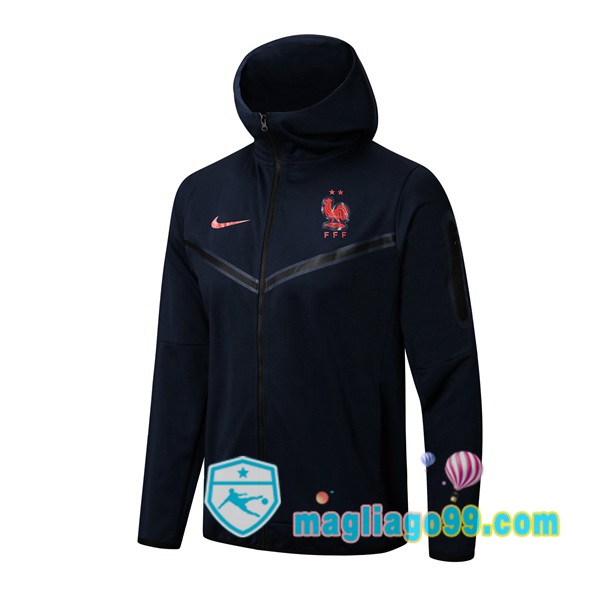 Magliago - Passione Maglie Thai Affidabili Basso Costo Online Shop | Giacca Con Cappuccio Francia Blu Royal 2022/2023