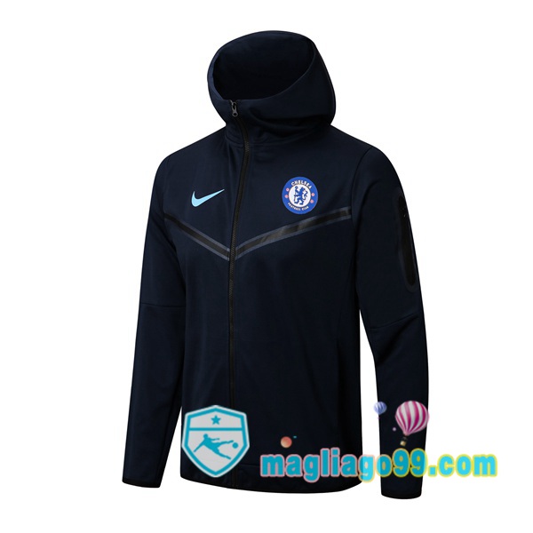 Magliago - Passione Maglie Thai Affidabili Basso Costo Online Shop | Giacca Con Cappuccio FC Chelsea Blu Royal 2022/2023