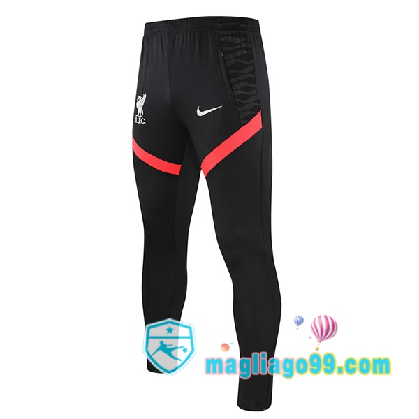 Magliago - Passione Maglie Thai Affidabili Basso Costo Online Shop | Pantaloni Da Allenamento FC Liverpool Nero Rosso 2022/2023