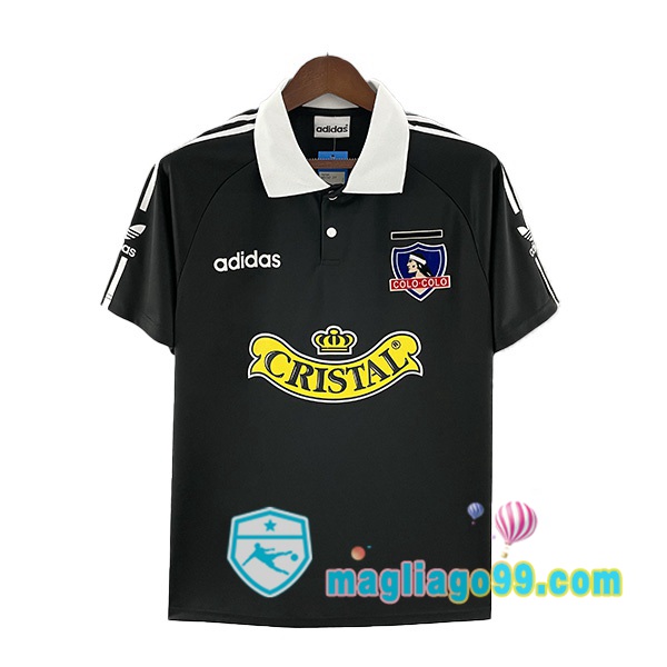 Magliago - Passione Maglie Thai Affidabili Basso Costo Online Shop | Maglia Storica Colo-Colo Retro Seconda Nero 1992-1993