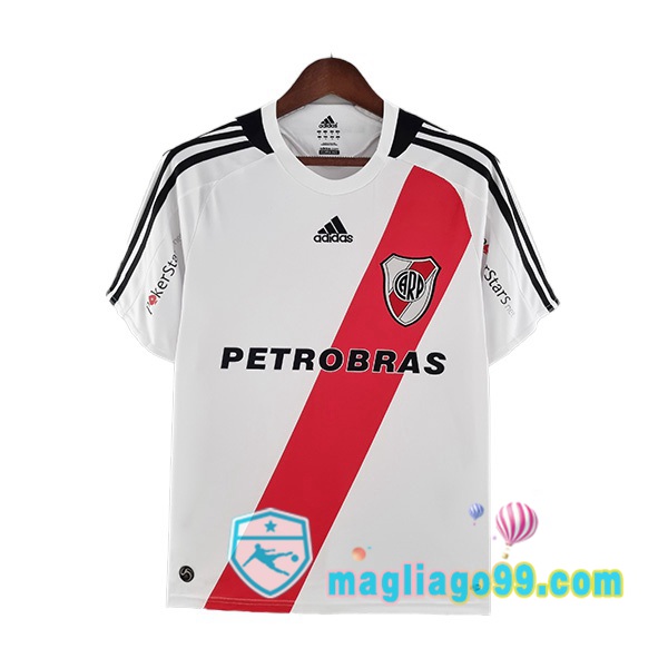 Magliago - Passione Maglie Thai Affidabili Basso Costo Online Shop | Maglia Storica River Plate Retro Prima Bianco Rosso 2009-2010