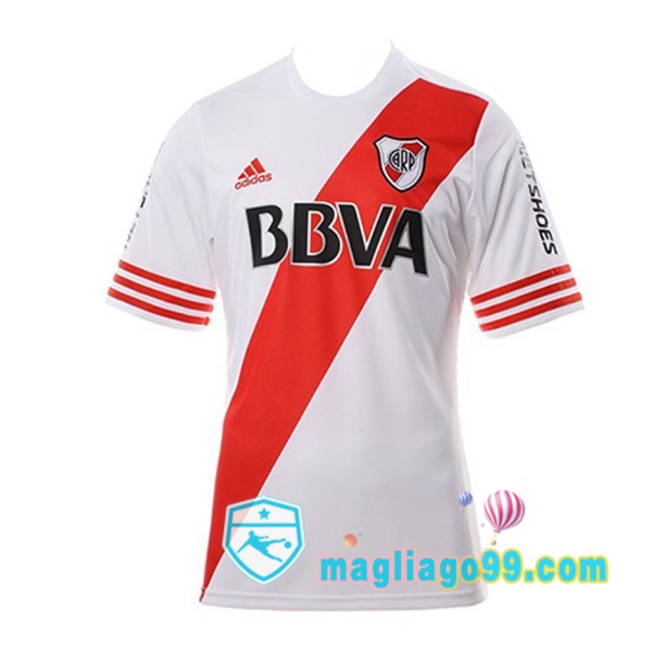 Magliago - Passione Maglie Thai Affidabili Basso Costo Online Shop | Maglia Storica River Plate Retro Prima Bianco Rosso 2015-2016
