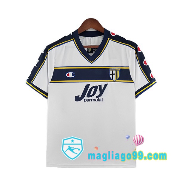 Magliago - Passione Maglie Thai Affidabili Basso Costo Online Shop | Maglia Storica Parma Calcio Retro Seconda Bianco 2001-2002