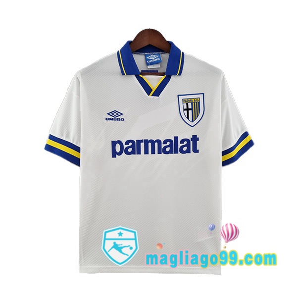 Magliago - Passione Maglie Thai Affidabili Basso Costo Online Shop | Maglia Storica Parma Calcio Retro Seconda Bianco 1993-1995
