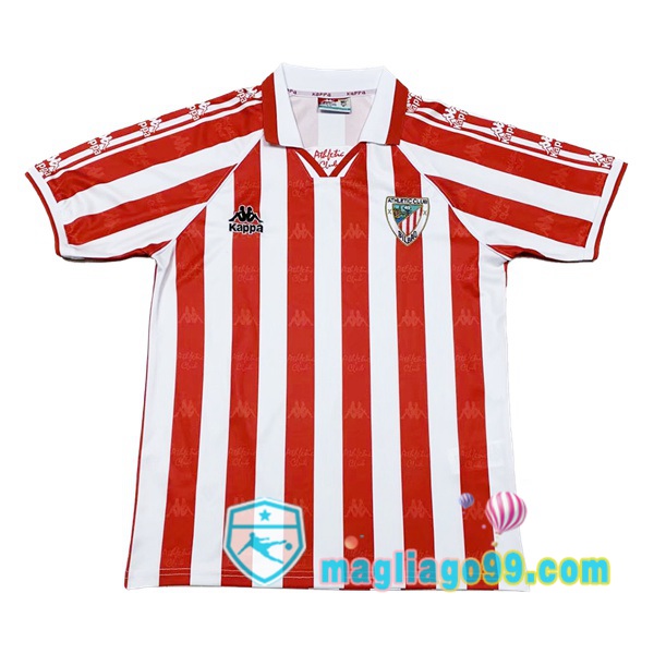 Magliago - Passione Maglie Thai Affidabili Basso Costo Online Shop | Maglia Storica Athletic Bilbao Retro Prima Rosso 1995-1997