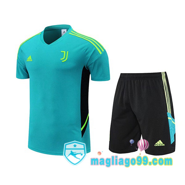 Magliago - Passione Maglie Thai Affidabili Basso Costo Online Shop | Tuta Maglie Allenamento Juventus + Shorts Verde 2022/2023