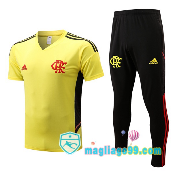 Magliago - Passione Maglie Thai Affidabili Basso Costo Online Shop | Tuta Maglie Allenamento Flamengo + Pantaloni Giallo 2022/2023