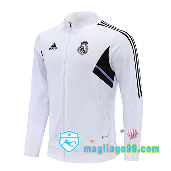 Magliago - Passione Maglie Thai Affidabili Basso Costo Online Shop | Giacca Calcio Real Madrid Bianco 2022/2023