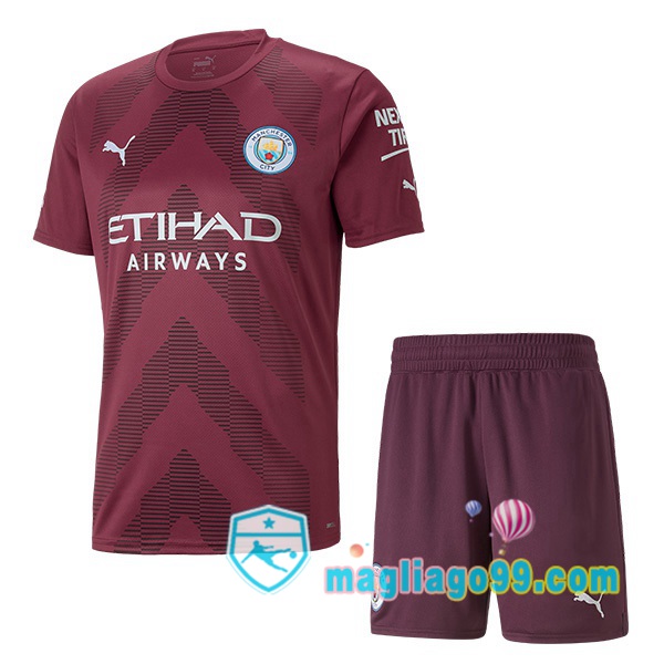 Magliago - Passione Maglie Thai Affidabili Basso Costo Online Shop | Maglia Calcio Manchester City Bambino Portiere Marrone 2022/2023