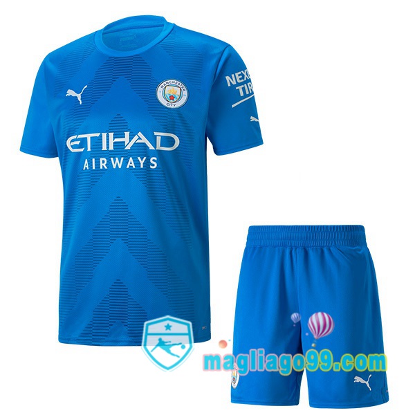 Magliago - Passione Maglie Thai Affidabili Basso Costo Online Shop | Maglia Calcio Manchester City Bambino Portiere Blu 2022/2023