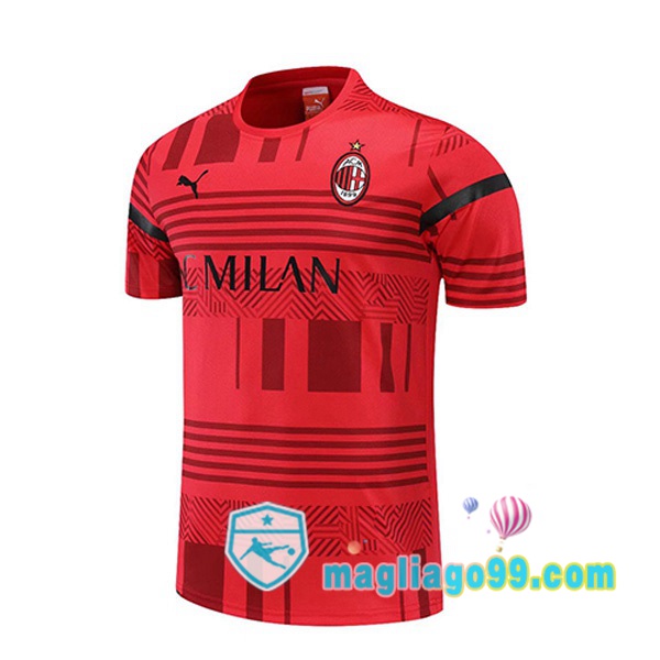 Magliago - Passione Maglie Thai Affidabili Basso Costo Online Shop | Tuta Maglie Allenamento AC Milan Rosso 2022/2023