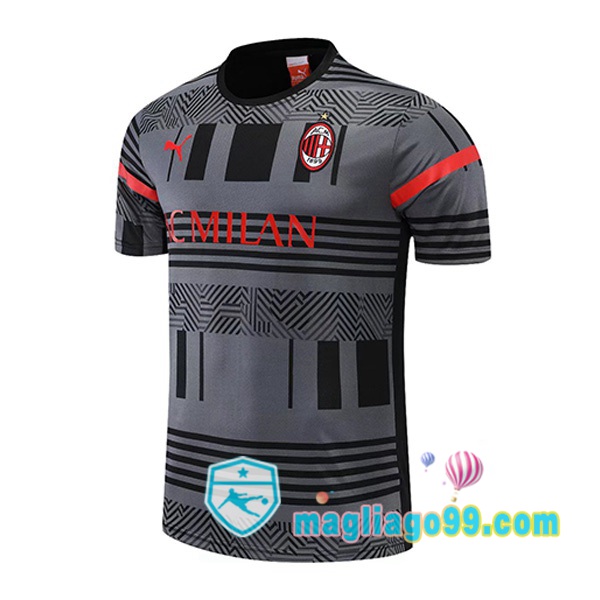 Magliago - Passione Maglie Thai Affidabili Basso Costo Online Shop | Tuta Maglie Allenamento AC Milan Grigio 2022/2023