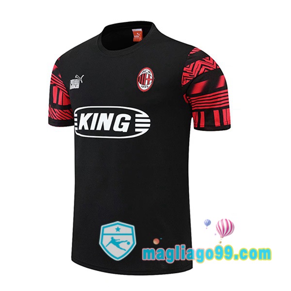 Magliago - Passione Maglie Thai Affidabili Basso Costo Online Shop | Tuta Maglie Allenamento AC Milan Nero 2022/2023