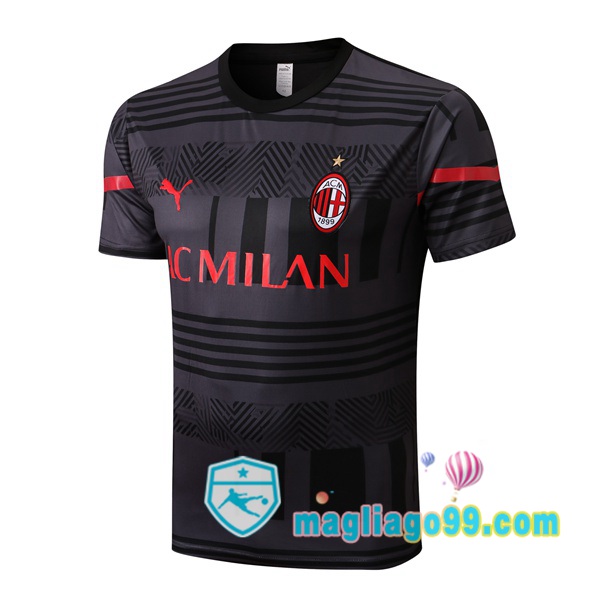 Magliago - Passione Maglie Thai Affidabili Basso Costo Online Shop | Tuta Maglie Allenamento AC Milan Nero 2022/2023