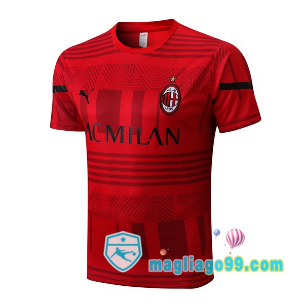 Magliago - Passione Maglie Thai Affidabili Basso Costo Online Shop | Tuta Maglie Allenamento AC Milan Rosso 2022/2023