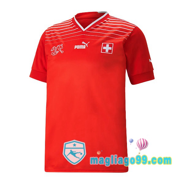 Magliago - Passione Maglie Thai Affidabili Basso Costo Online Shop | Nazionale Maglia Calcio Svizzera Prima Rosso 2022/2023