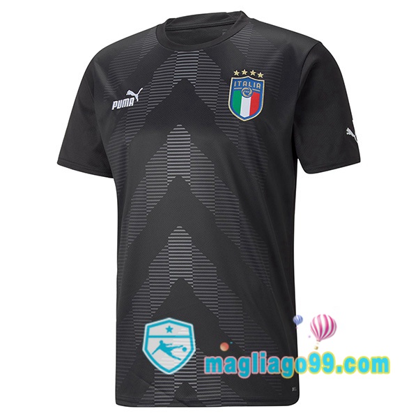 Nazionale Maglia Calcio Italia Portiere Nero 2022/2023